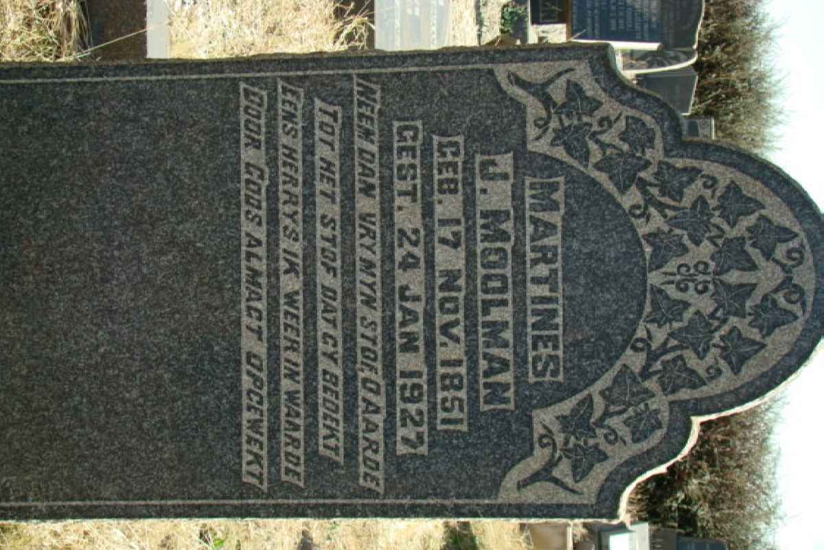 MOOLMAN Martines J. 1851-1927