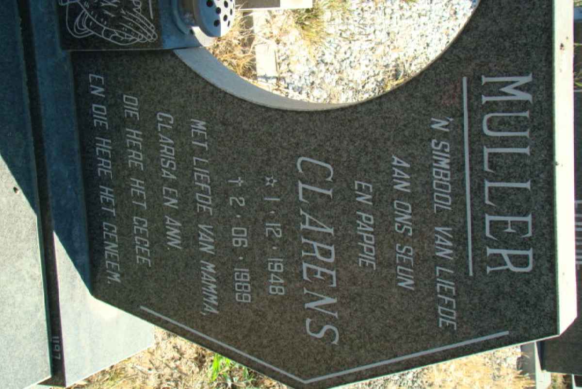 MULLER Clarens 1948-1989