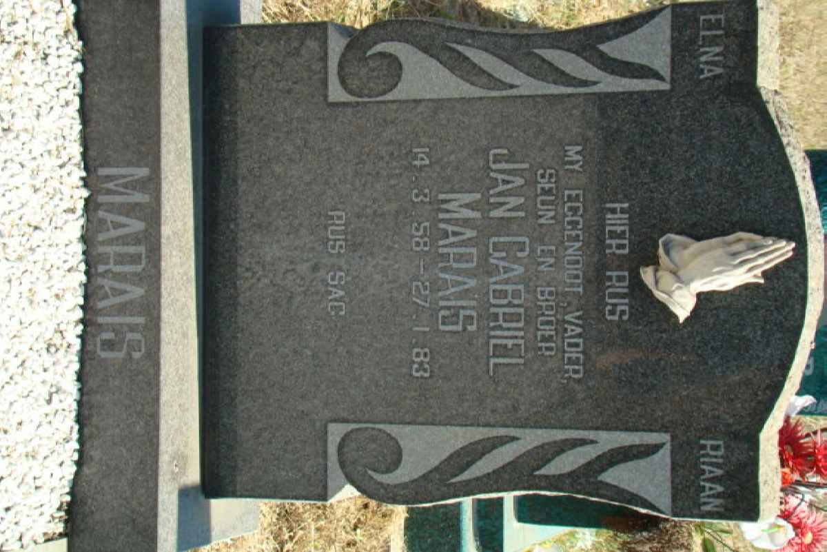 MARAIS Jan Gabriel 1958-1983