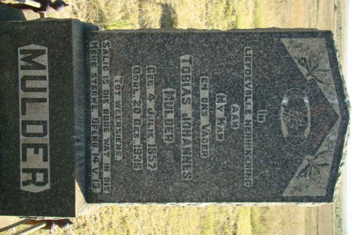 MULDER Tobias Johannes 1857-1936