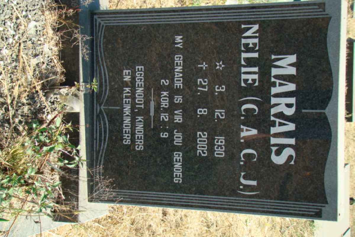 MARAIS C.A.C.J. 1930-2002