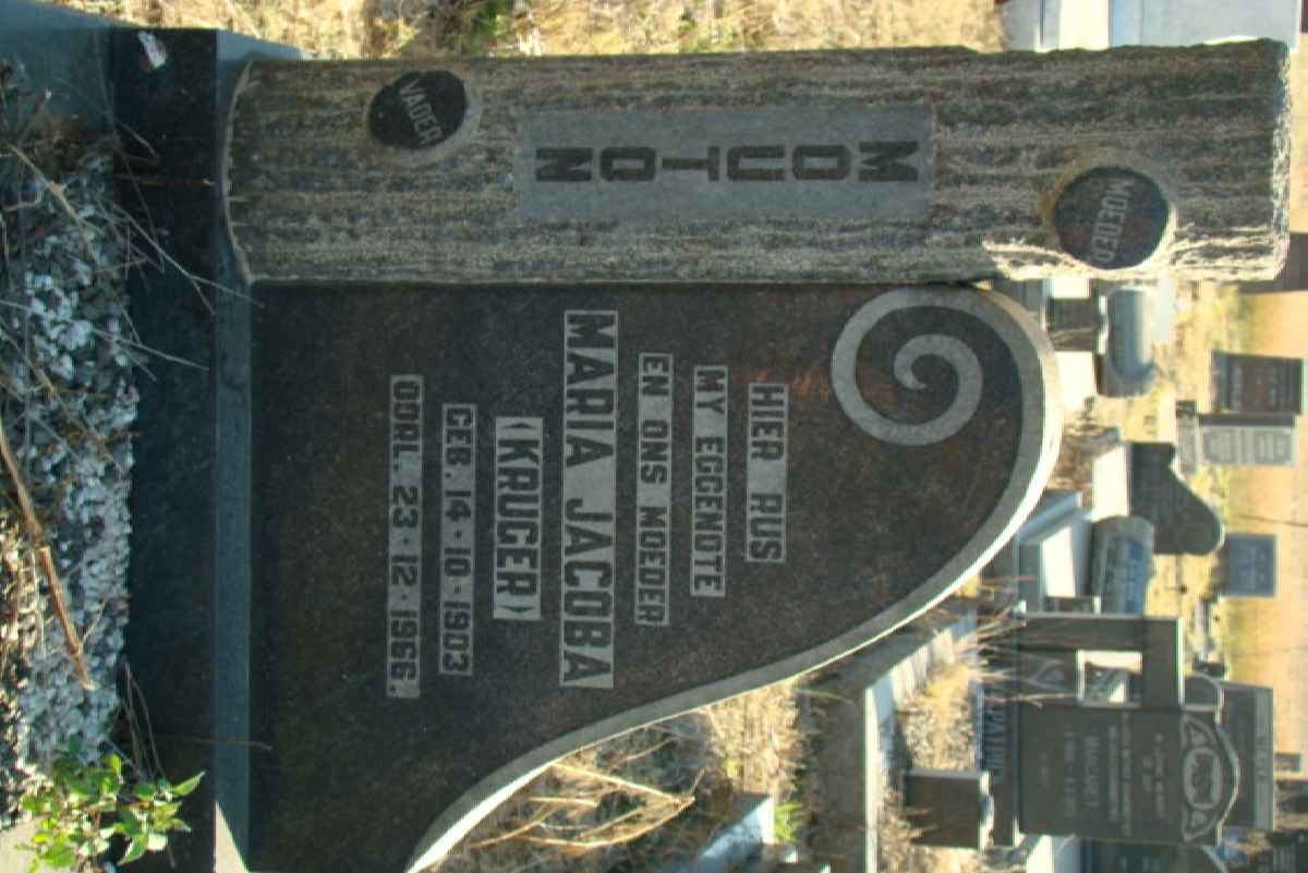 MOUTON Maria Jacoba nee KRUGER 1903-1966