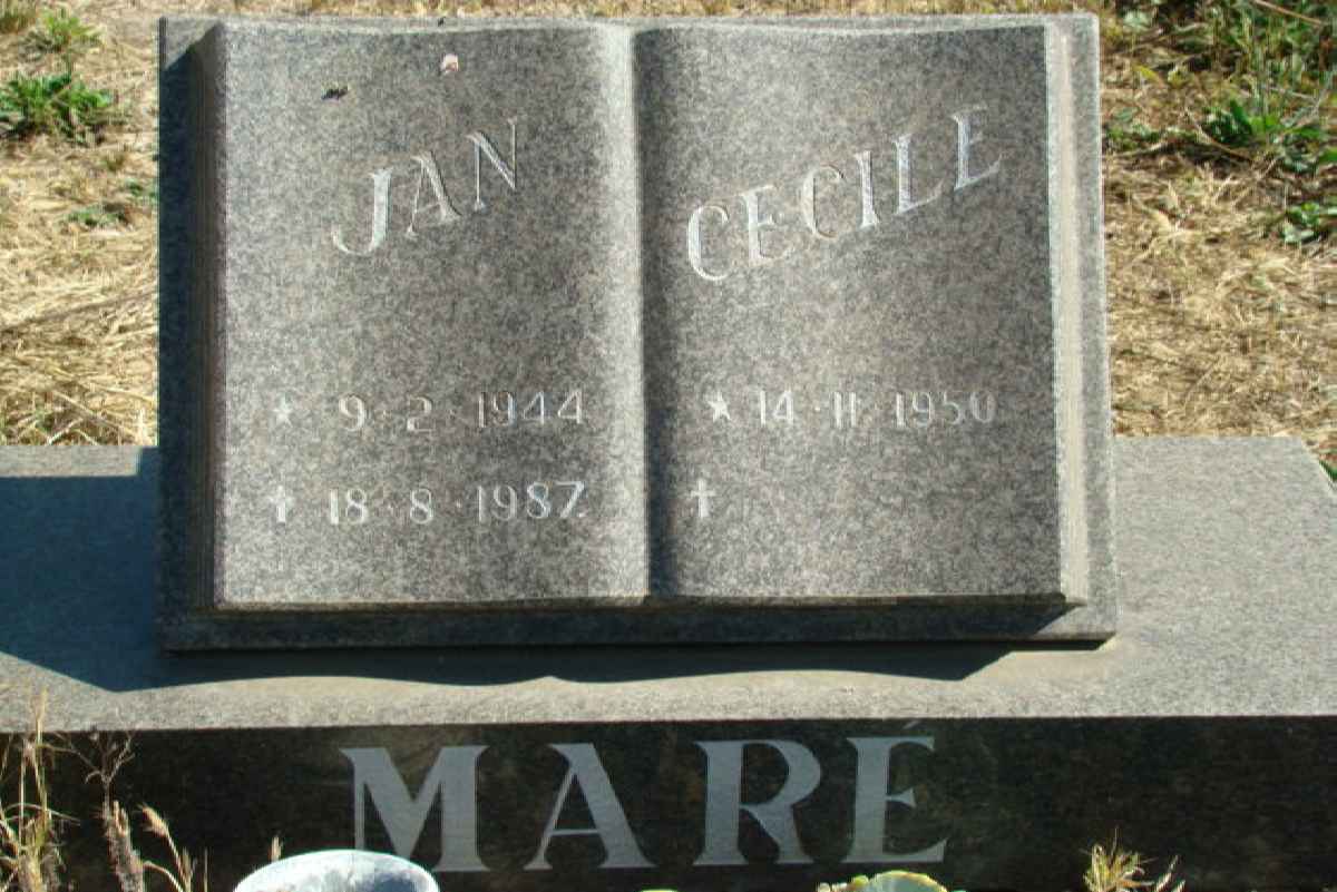 MARE Jan 1944-1987 &amp; Cecile 1950-