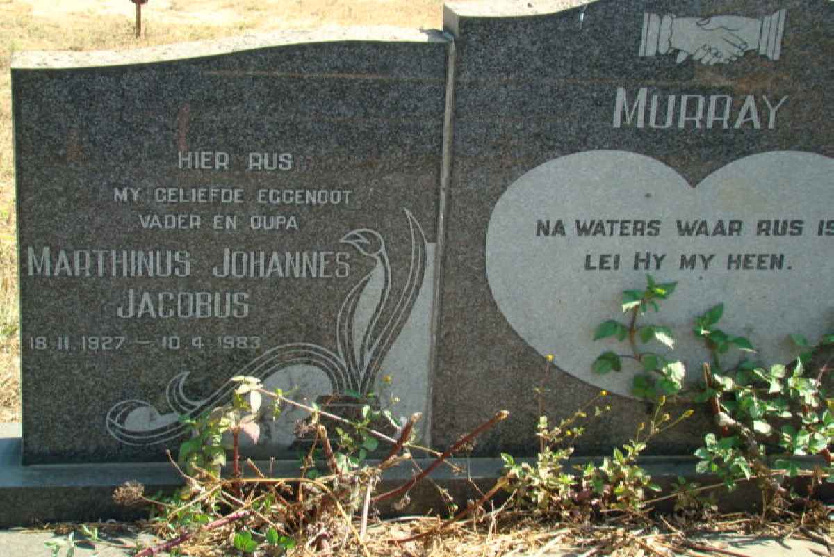 MURRAY Marthinus Johannes Jacobus 1927-1983