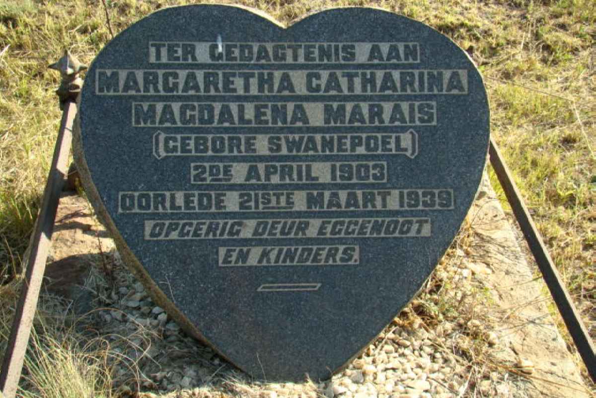MARAIS Margaretha Catharina Magdalena nee SWANEPOEL 1903-1939