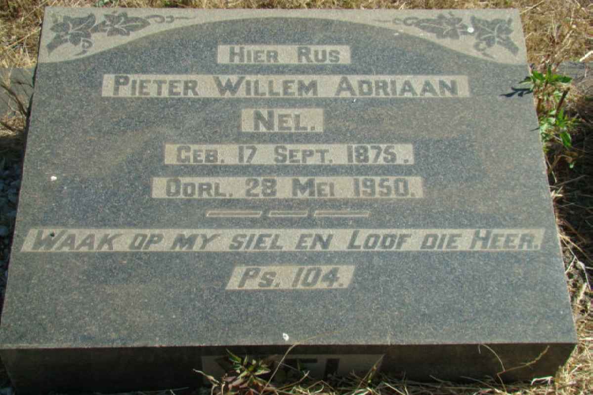 NEL Pieter Willem Adriaan 1875-1950