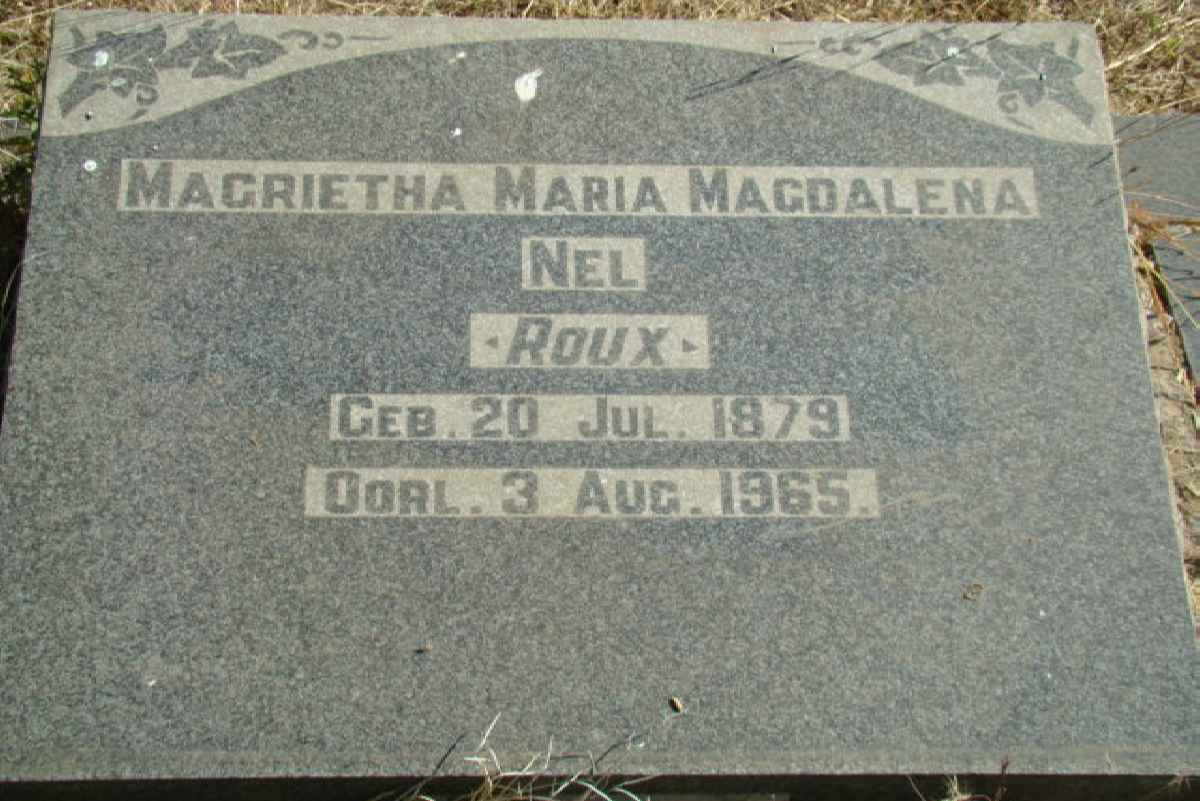 NEL Magrietha Maria Magdalena nee ROUX 1879-1965