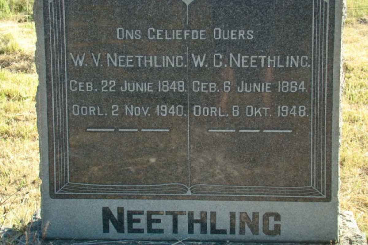 NEETHLING W.V. 1848-1940 &amp; W.C. 1864-1948