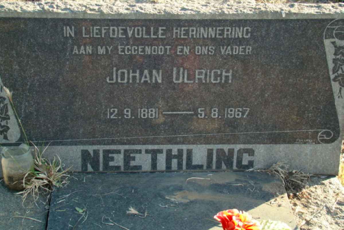 NEETHLING Johan Ulrich 1881-1967