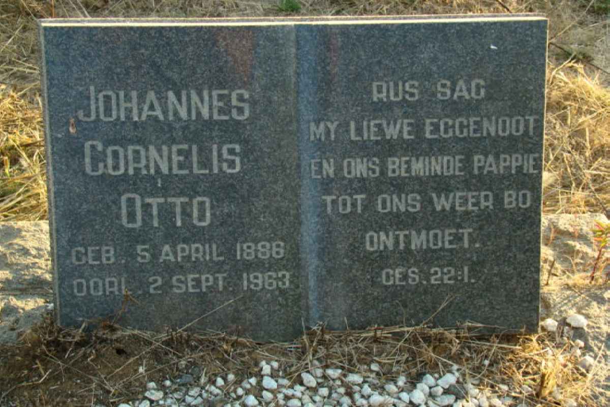 OTTO Johannes Cornelis  1886-1963