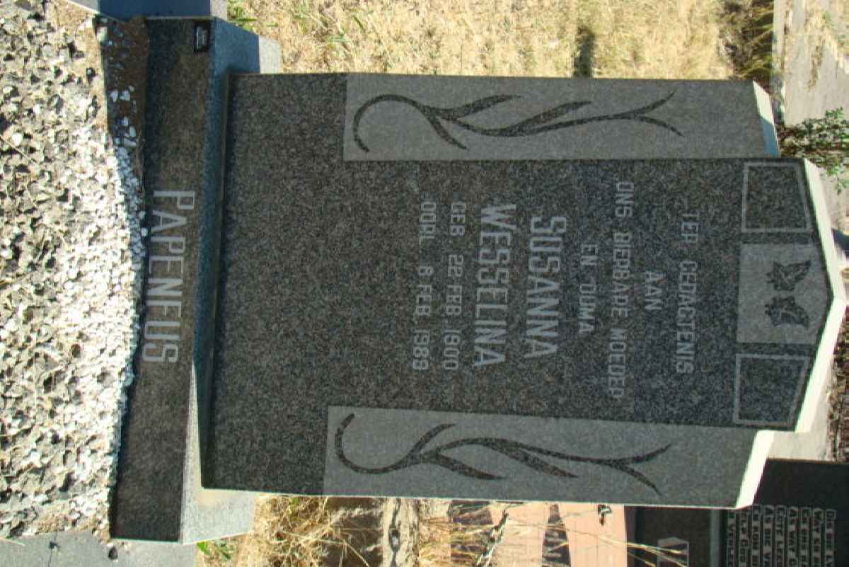 PAPENFUS Susanna Wesselina 1900-1989