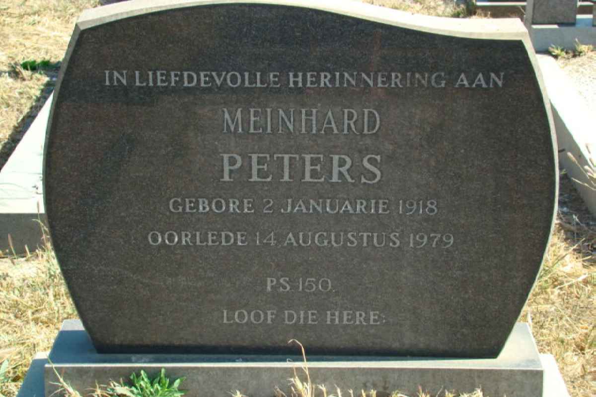 PETERS Meinhard 1918-1979