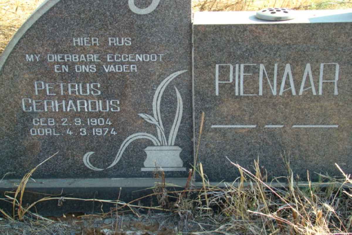 PIENAAR Petrus Gerhardus 1904-1974
