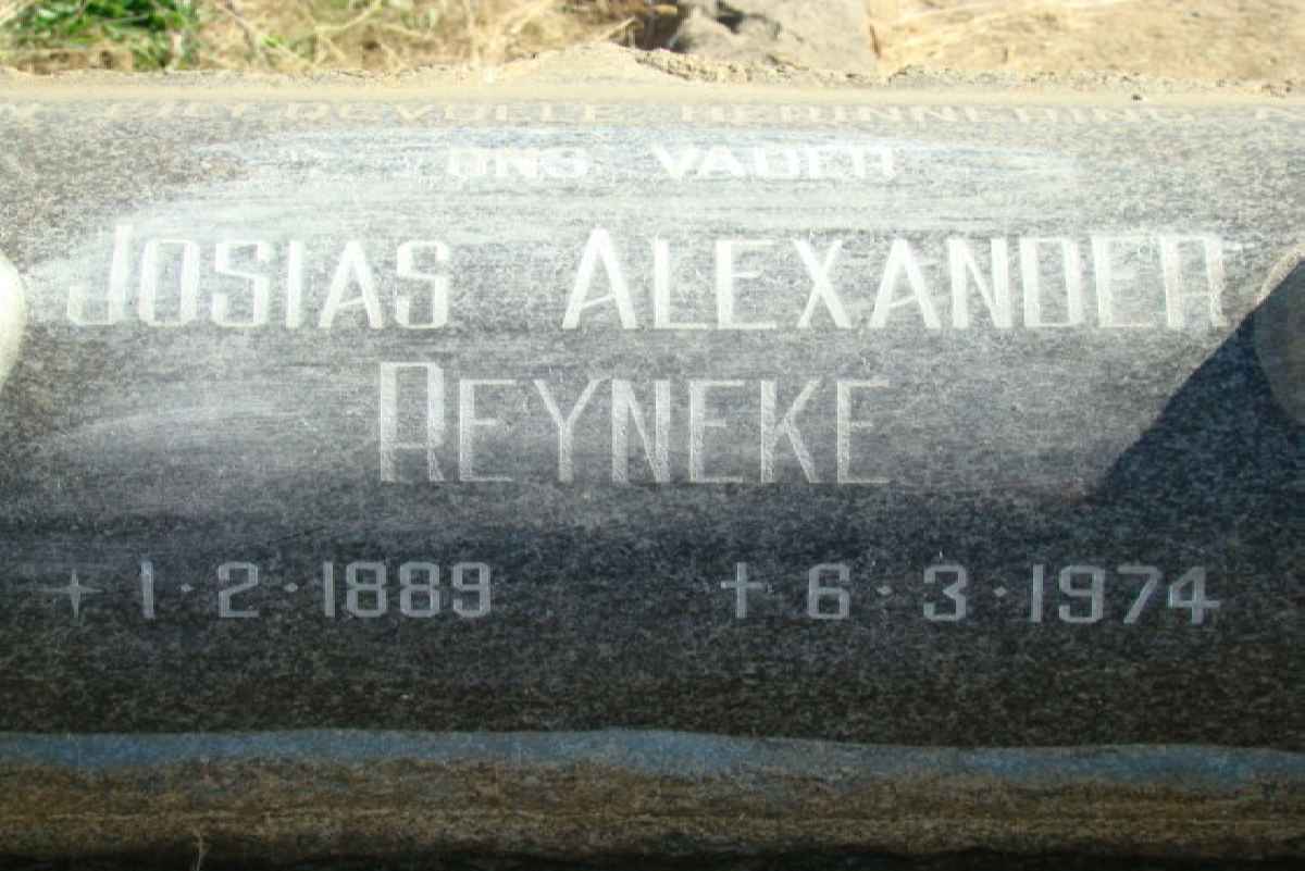 REYNEKE Josias Alexander 1889-1974