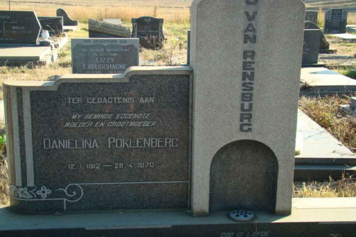 RENSBURG Danielina Poklenberg, van 1912-1970