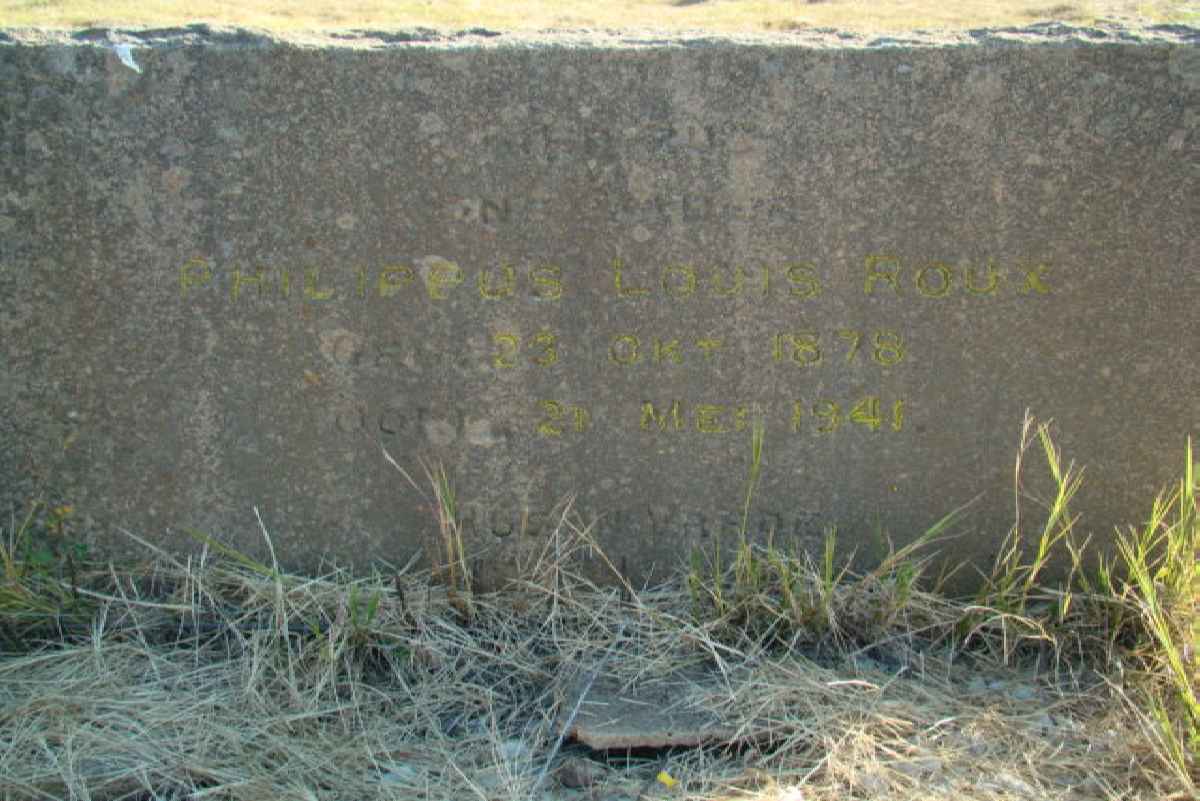ROUX  Philippus L. 1878-1941