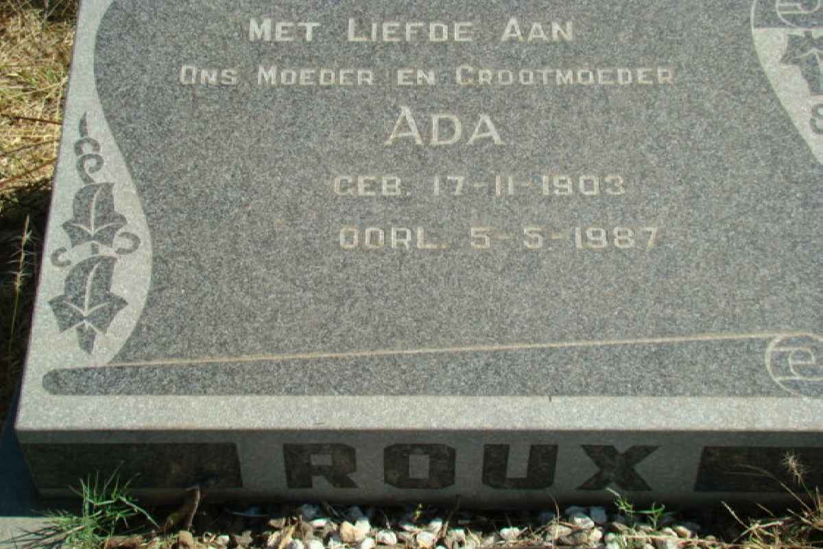 ROUX Ada 1903-1987