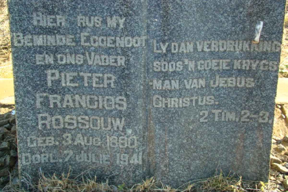 ROSSOUW Pieter Francios 1880-1941
