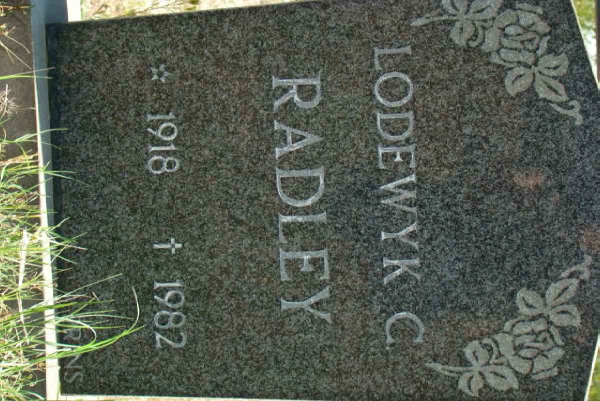 RADLEY Lodewyk C. 1918-1982