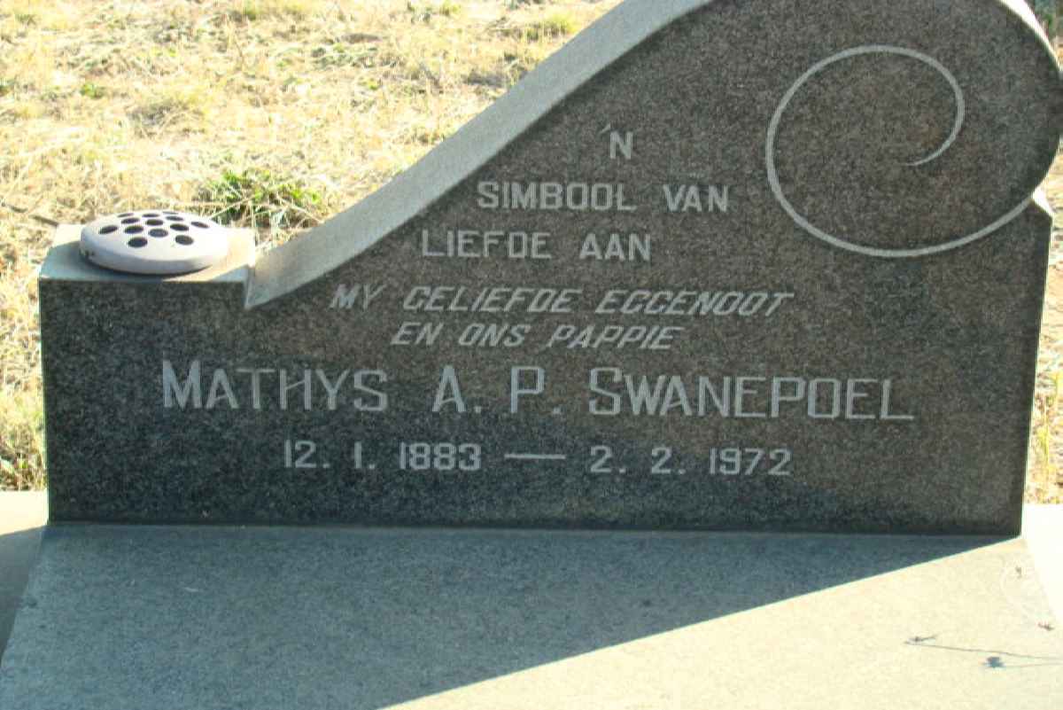 SWANEPOEL Mathys A.P. 1883-1972