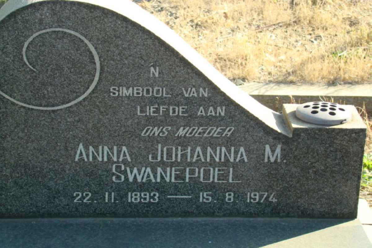 SWANEPOEL Anna Johanna M. 1893-1974