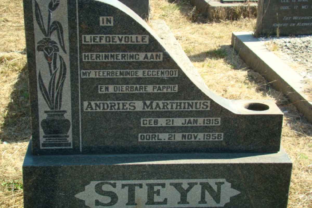 STEYN Andries Marthinus 1915-1958
