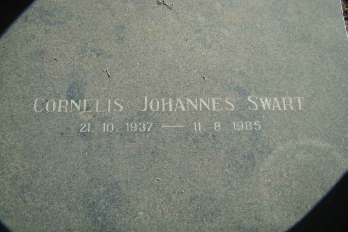 SWART Cornelis Johannes 1937-1985