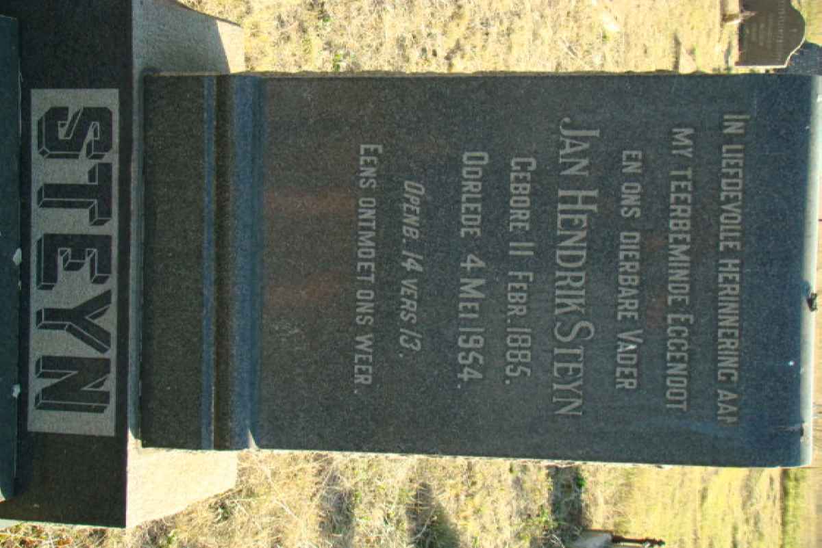 STEYN Jan Hendrik 1885-1954