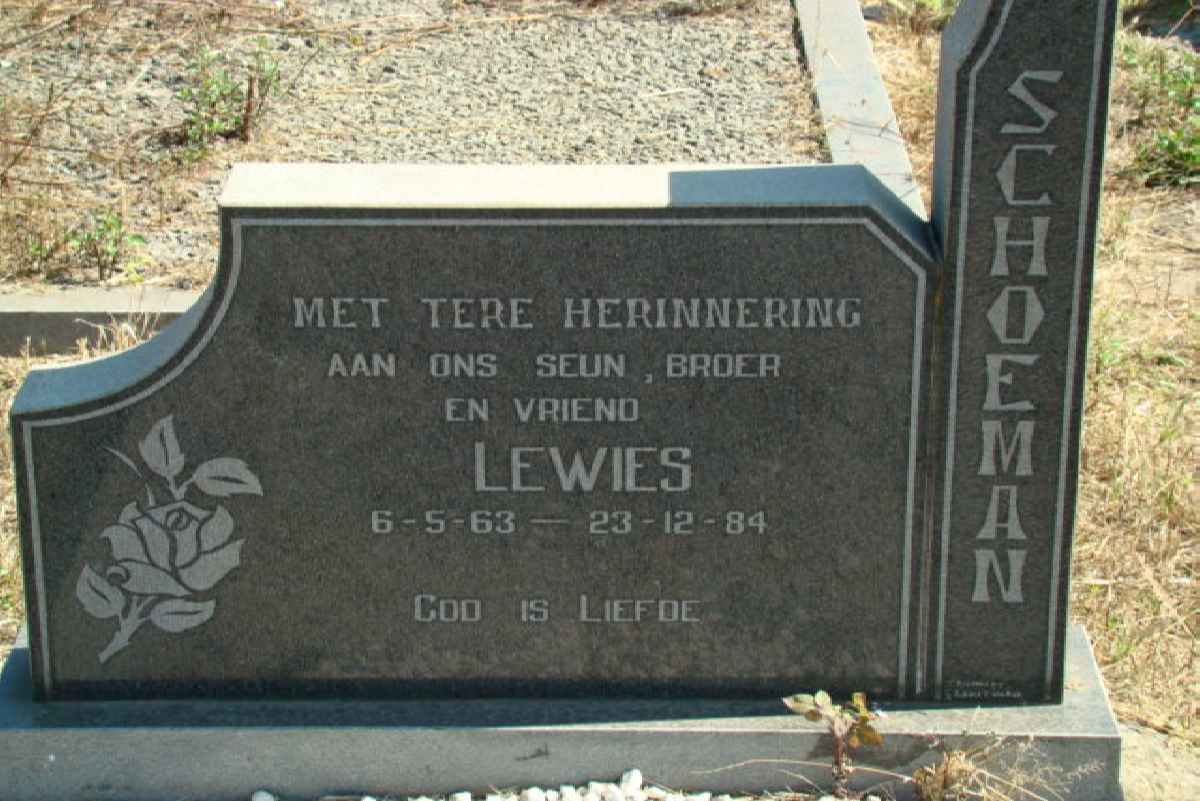 SCHOEMAN Lewies 1963-1984