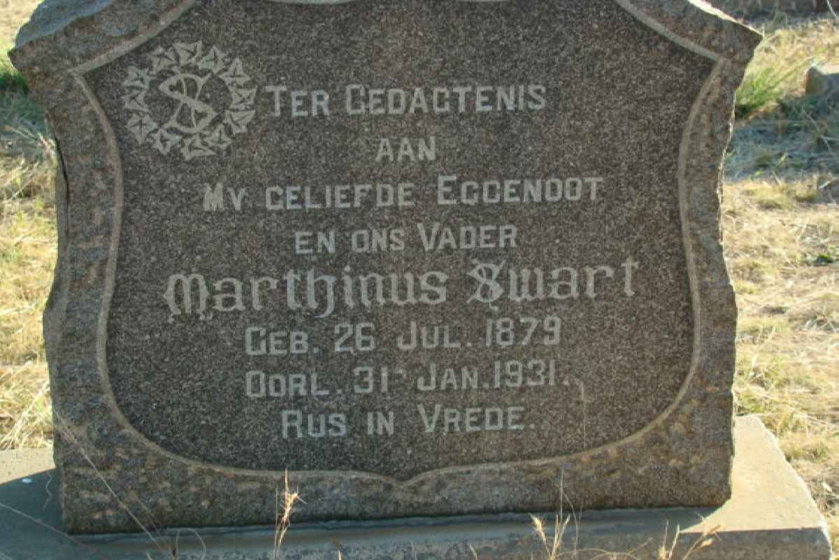 SWART Marthinus 1879-1931