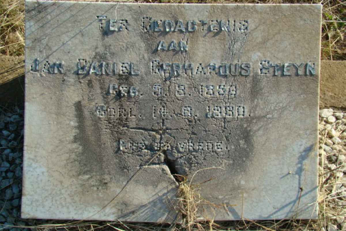 STEYN Jan Daniel Gerhardus  185?-1930