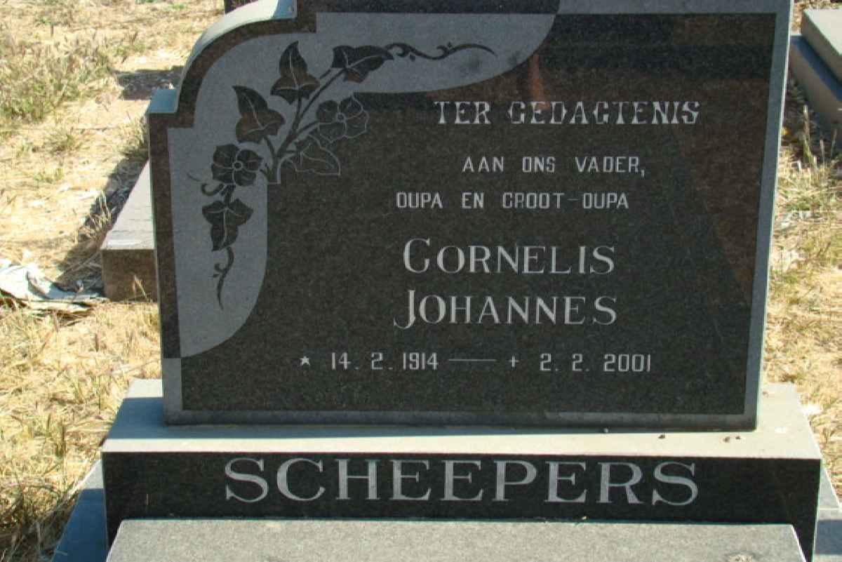 SCHEEPERS Cornelis Johannes 1914-2001