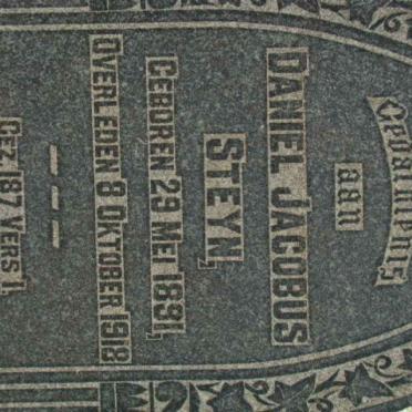 STEYN Daniel Jacobus 1891-1918