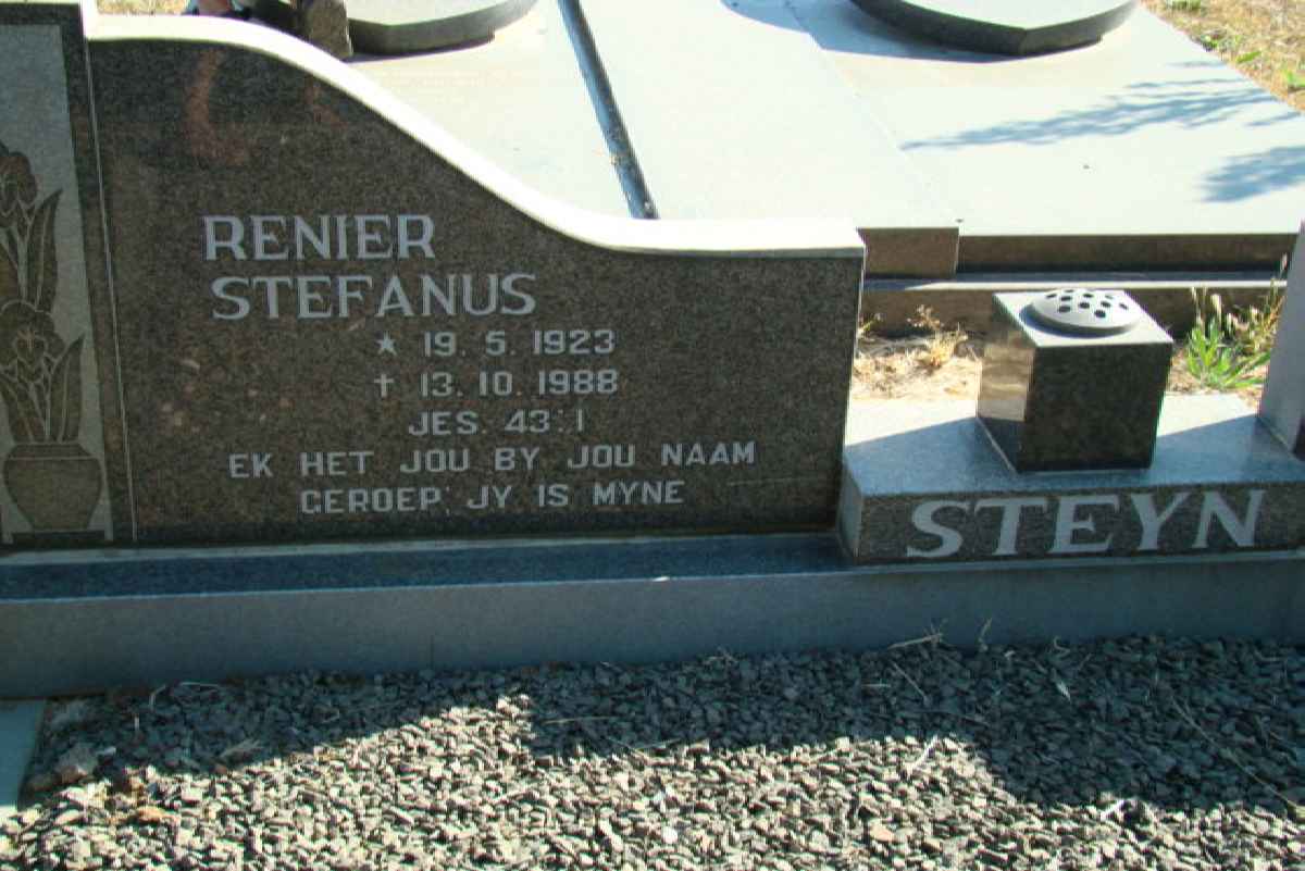 STEYN Renier Stefanus 1923-1988