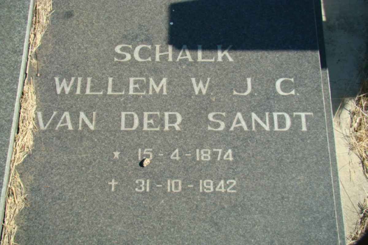 SANDT Schalk Willem W.J.C., van der 1874-1942