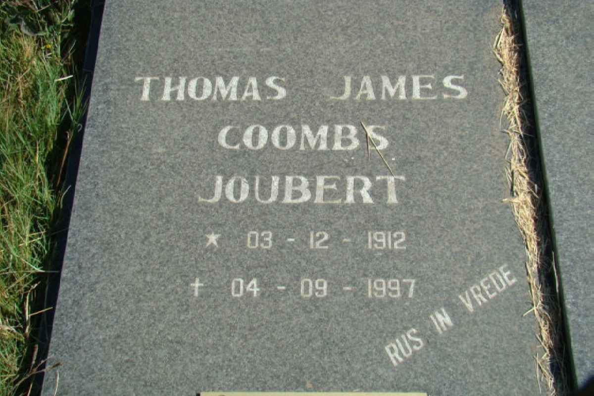 JOUBERT Thomas James Coombs 1912-1997