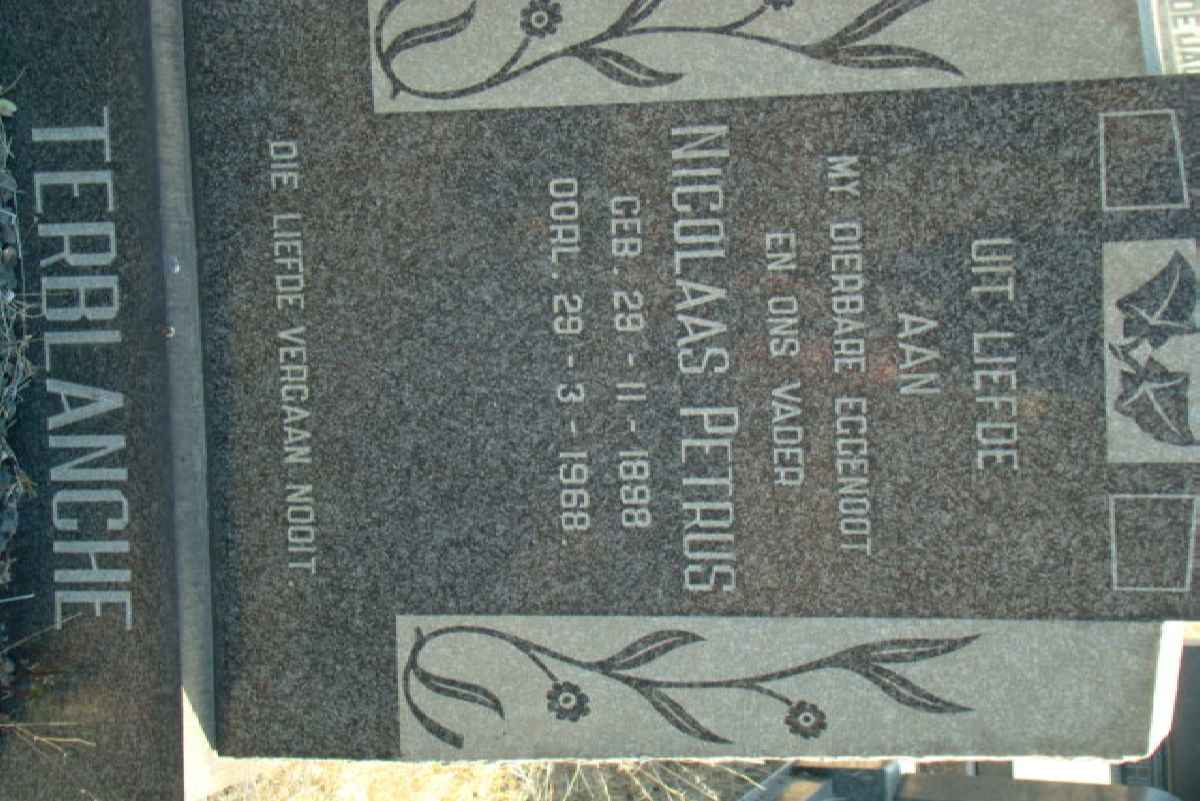 TERBLANCHE Nicolaas Petrus 1898-1968