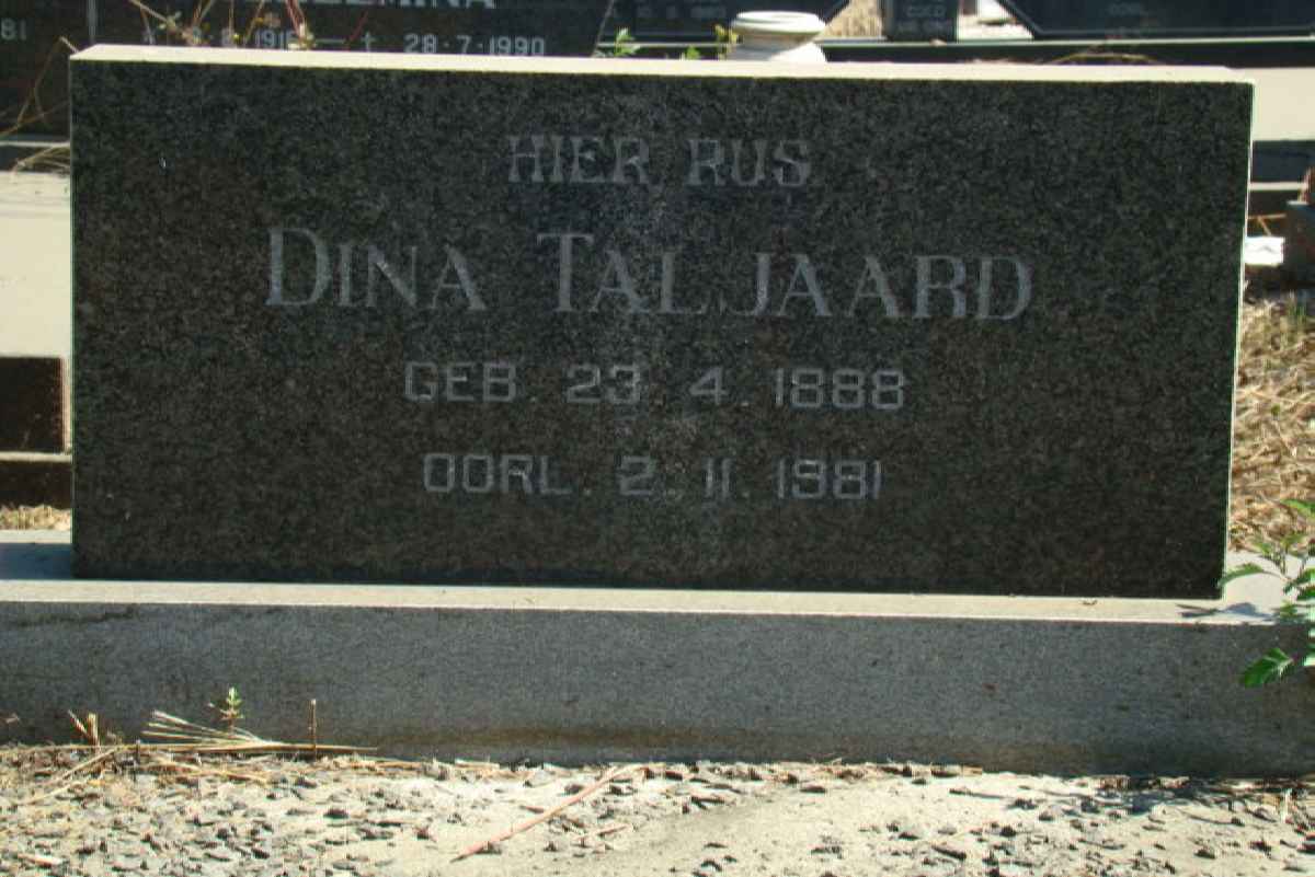 TALJAARD Dina 1888-1981