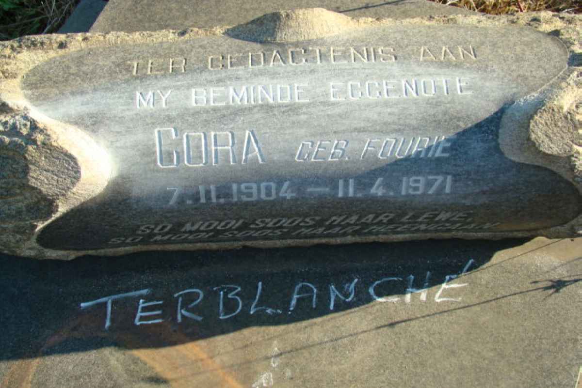 TERBLANCHE Cora nee FOURIE 1904-1971