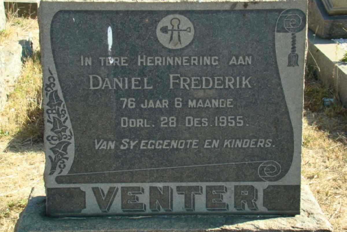 VENTER Daniel Frederik -1955