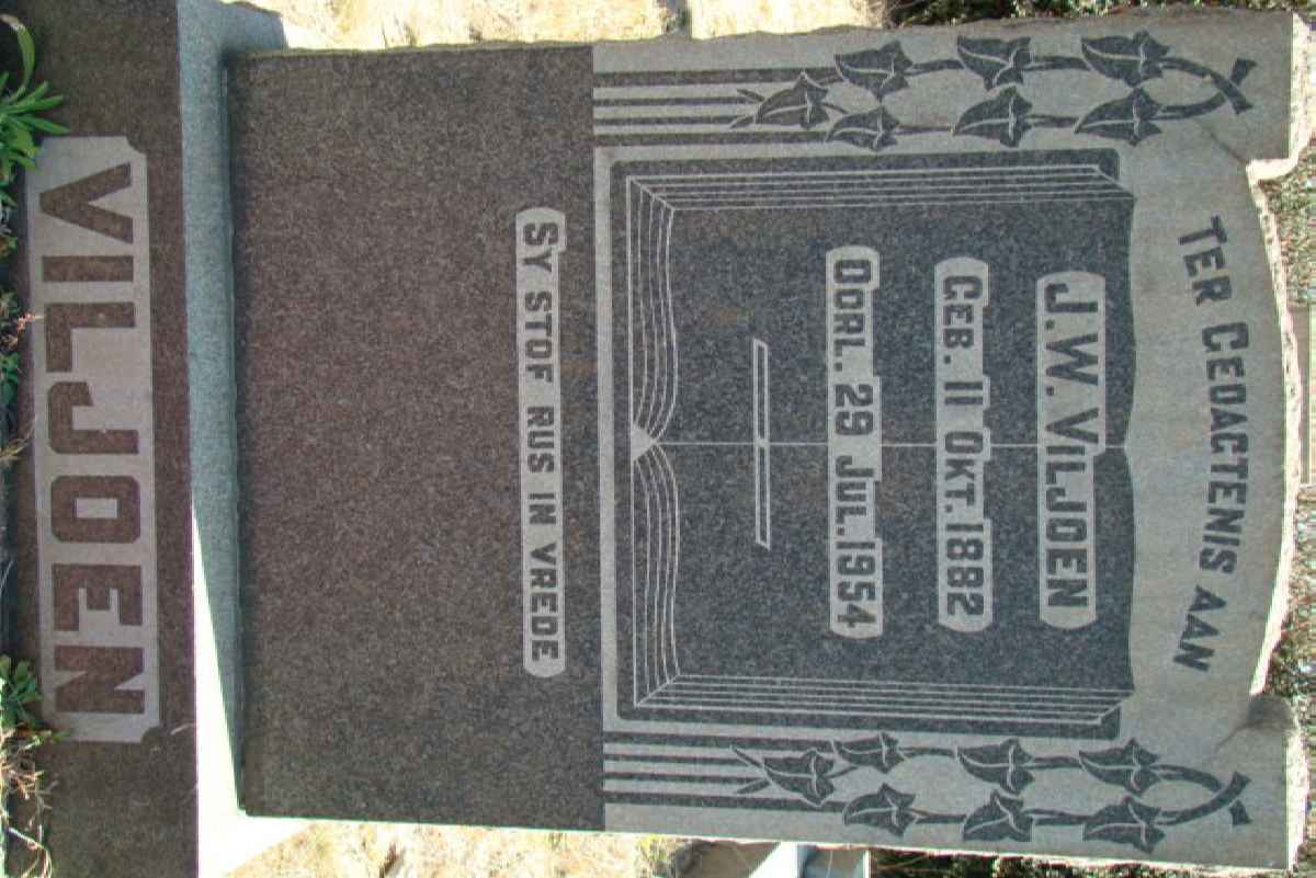 VILJOEN J.W. 1882-1954