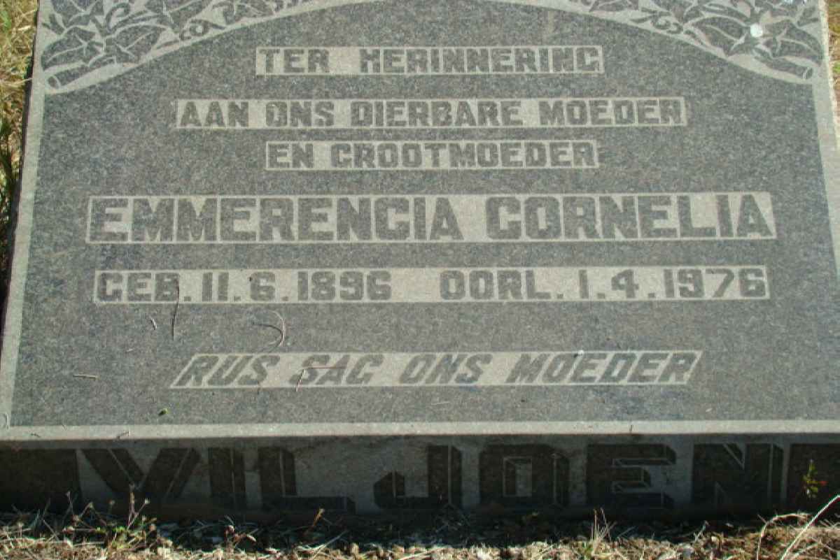 VILJOEN Emmerencia Cornelia 1896-1976