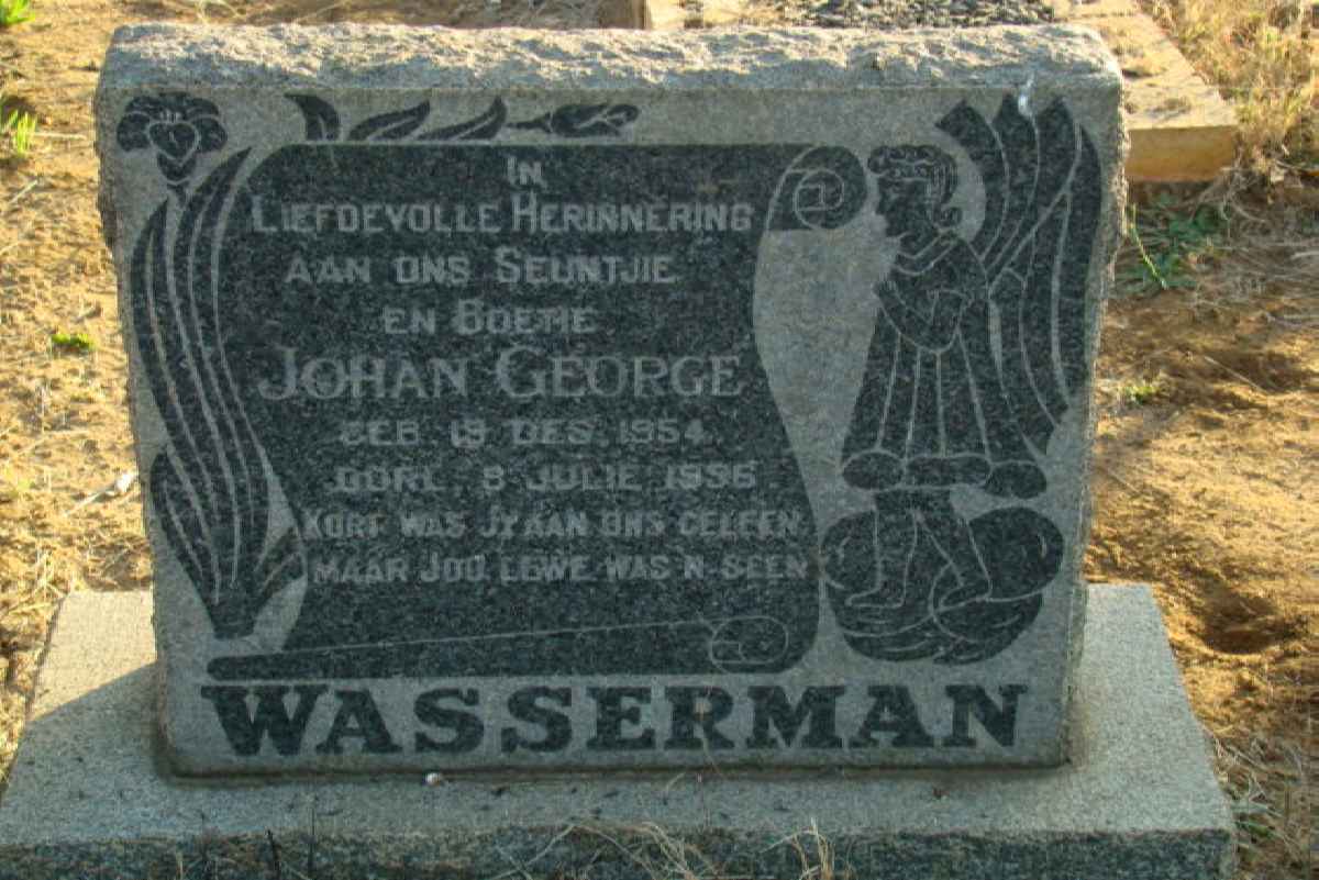 WASSERMAN Johan George 1954-1956