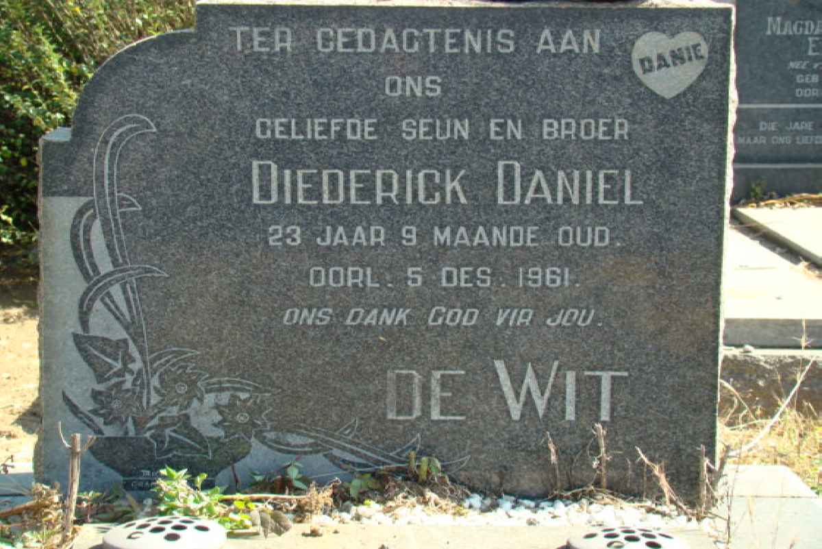 WIT Diederick Daniel, de -1961
