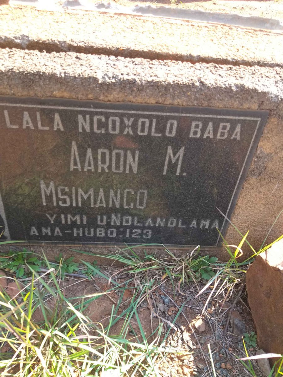 MSIMANGO Aaron M.