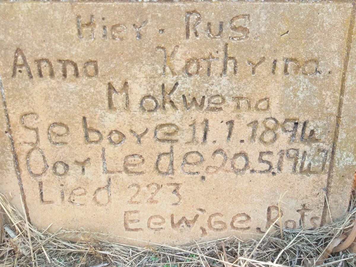 MOKWENA Anna Kathrina 1894-1947