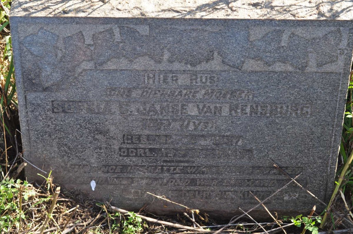 RENSBURG Sophia C., Janse van nee UYS 1867-1943