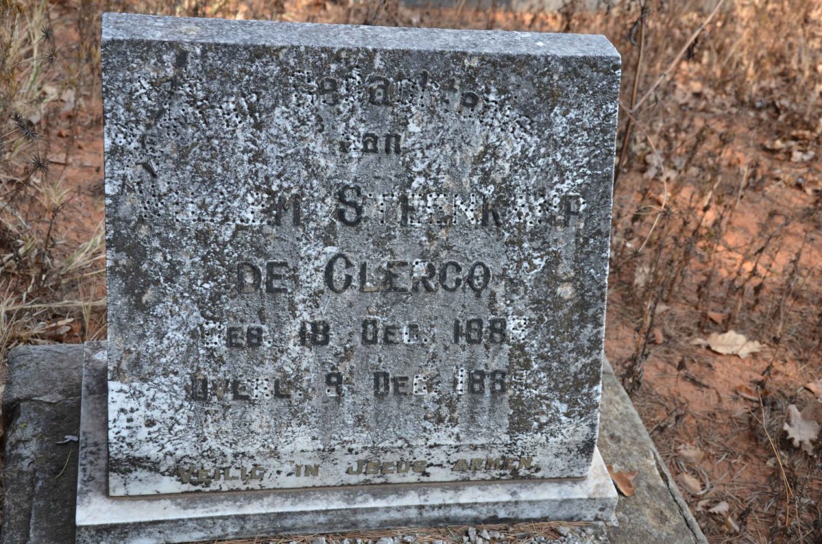 CLERCQ Willem Steenkamp, de 1886-1889