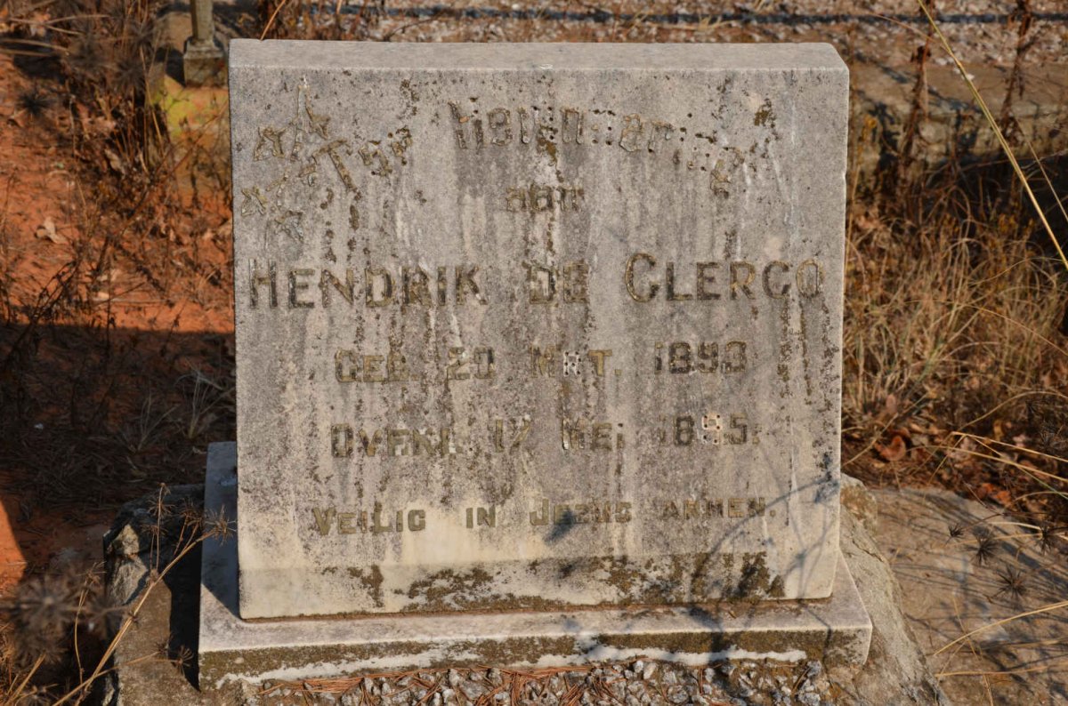 CLERCQ Hendrik, de 1893-1895