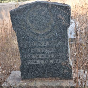 KRUGER Cornelius C. 1856-1901